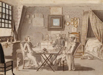 Self Portrait with Two Young Men